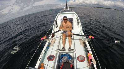 Gavan Henningan , ex-heroinómano que cruzó el océano Atlántico a remo