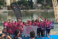 La cara solidaria de la Regata Sevilla-Betis. en la lucha contra el cáncer de mama a través del remo