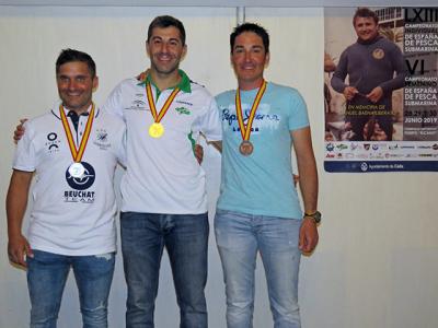 David Fdez. Montero y Alexandra Prat, Campeones de España de Pesca Submarina