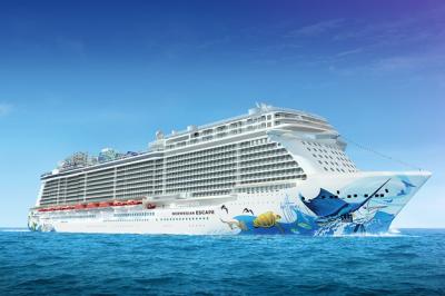 Norwegian Cruise presenta Escape, una de las embarcaciones más grandes de la compañía de cruceros