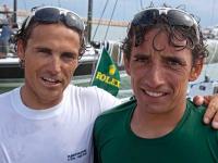 Los regatistas vigueses Victor Mariño y Pablo Torrado se han proclamado hoy en Porto Rotondo (Italia) campeones de Europa de Farr 40