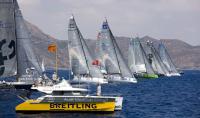 El viento de Levante sorprende en Cartagena en la regata de entrenamiento del Gran Premio Región de Murcia