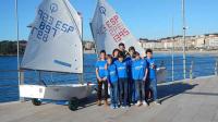 El equipo de regatas Abanca-Movsitar del RCNS, en el Trofeo Ciudad de Palma