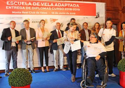 El Monte Real Club de Yates sigue consolidándose como referente de la vela inclusiva en Galicia