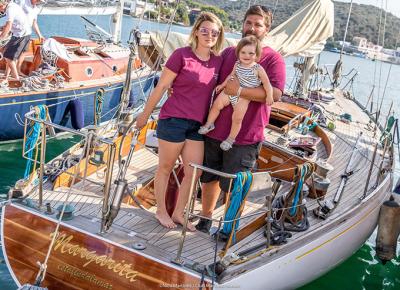 La navegante más joven de la XVI Copa del Rey de Barcos de Época tiene un año