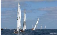 Primera toma de contacto de la flota en el campeonato provincial de la Caja de Canarias de Vela Latina Canaria