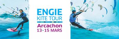 Programa ENGIE Kite Tour 2020. Una primera etapa bien lanzada pero acortada en Arcachon
