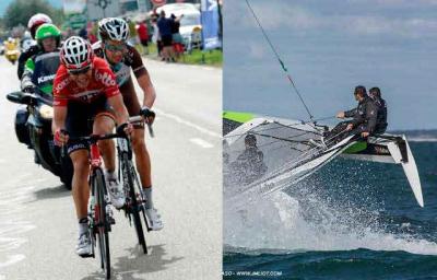 Tour de France, ¿a vela o en bicicleta?