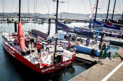 El MAPFRE, con todo preparado para el arranque de la etapa prólogo de la Volvo Ocean Race