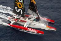 El Trimaran Sodebo de Thomas Coville nuevo recors entre Marsella y Cartago (Tunez) en 1 D 1 hr 36 mn 36 s