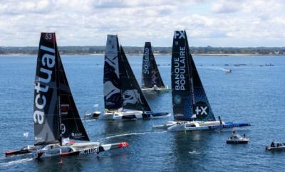 Finistère Atlantique. Match race de 4 Ultime a lo largo de la costa portuguesa