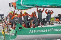 Groupama sailing team ha logrado la victoria en la Etapa 8 y da un paso de gigante hacia el título de la Volvo Ocean Race 2011-12