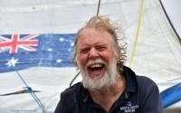 Mark Sinclair, de regreso a les Sables d'Olonne después de 174 días en el mar, finaliza su Golden Globe Race 2018.