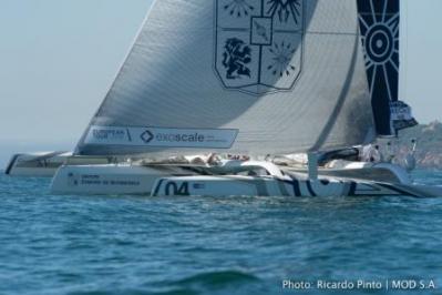 MOD 70 European Tour. Muy buena táctica del MOD 70 Musadam-Oman Sail.