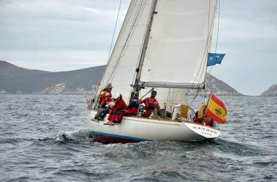 El vasco ARTAKO se pone al frente de la general en la Regata  das Illas Atlánticas Red Eléctrica de España de barcos Clásicos y de Época