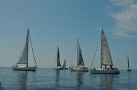 El viento no acompaña en la celebración del X aniversario de la regata Sitges-Ciutadella