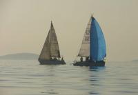 Poco viento y pocos barcos en la V Trofeo Náutico Beluso
