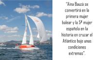 AINA BAUZÀ , la única mujer española en el atlántico sola y sin ayuda exterior en su velero“REDÓ BY ÀNIMA NEGRA 