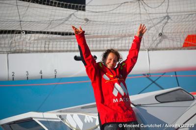 Isabelle Joschke completó su gira mundial fuera de regata