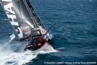 Jérémie Beyou se dirige a Les Sables d´Olonne