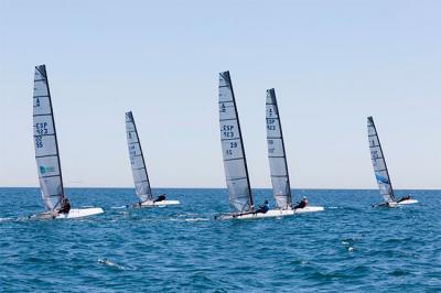  Acosta en Clase A,  Martin Prat en F18 y Oriol en Hobbie 16 ganadores de la Copa de Andalucia en Sotogrande.