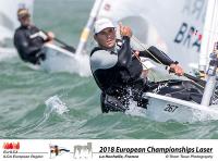 Cinco tripulaciones españolas consiguen el pase al grupo oro en el Europeo de Laser