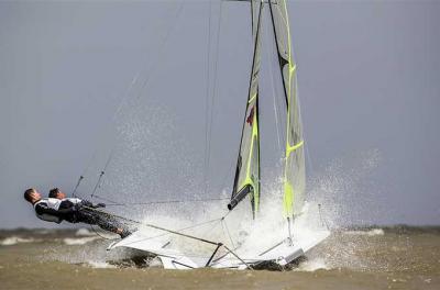 Diego Botín y Iago Lopez mandan en la clasificación del 49er en la decisiva Delta Lloyd