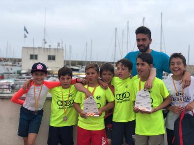 El equipo de Optimist de G3 del Club Nàutic Cambrils se lleva el podio completo del Campeonato de Cataluña en el Masnou