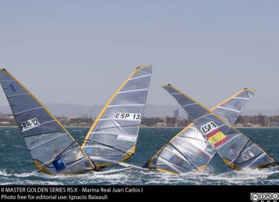 El II Master Golden Series RS:X Valencia 2009 arranca con fuertes vientos y una enorme competitividad en el mar