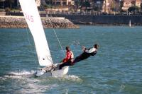 El Trofeo Navidad arranca con poco viento en el Abra