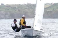 Francisco Palacio y Álvaro Alonso, primeros de la 4ª jornada Trofeo de Verano de Snipe del Real Club Astur de Regatas.