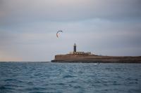 Gisela Pulido completa los 90 km entre Fuerteventura y Gran Canaria con su cometa