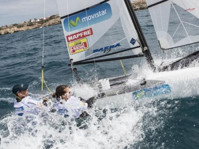 Iker y Tara entran en la Medal Race y finalizan el Europeo en la décima posición