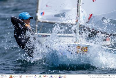 Joan Lleonart y Marta Mansito, campeones de la Copa de España Optimist, Gran Trofeo Almería