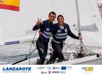 Jordi Xammar y Nora Brugman, campeones de la Lanzarote International Regatta