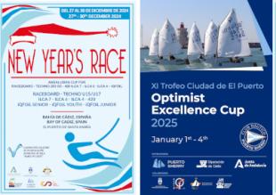 La Bahía de Cádiz, epicentro de la Vela con las Regatas de Año Nuevo y Excellence Cup de Optimist