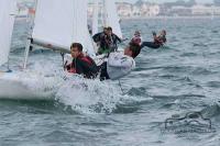 La bahía de Cádiz se revuelve en la segunda jornada de las copas de España de Láser y 420