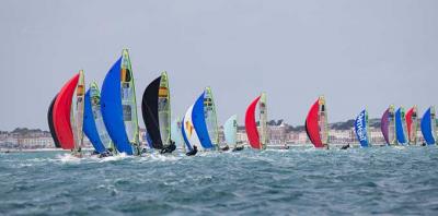 Lectura positiva para ser la primera regata que hacen juntos Carlos y Álvaro en 49er