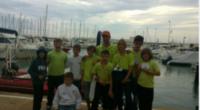Los regatistas del club náutico Los Nietos en las primeras posiciones en la categoria b del Open Med Sailing Cup del CN Altea