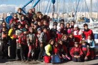 Málaga.  El viento, protagonista en el arranque de la segunda fase de la Copa Provincial de Optimist 3