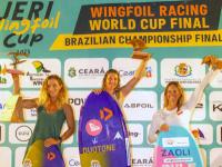 Nía Suardíaz logra el triunfo en la prueba de la Copa del Mundo de wingfoil racing de Jericoacoara (Brasil)