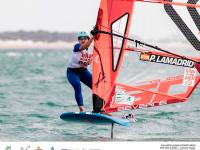 Pilar Lamadrid, número 2 del ránking mundial de la clase iQFoil, ya apunta al Sofía 