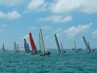 Santiago Nieto y la tripulación de Martín-Prat y Patrón, campeones de Andalucía de Catamarán 2018