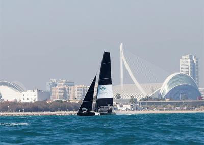 Todo preparado en Valencia Mar para acoger las primeras regatas de la 69F Cup en Europa