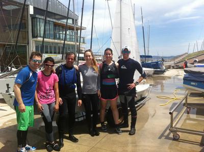 Éxito de participación en  la regata femenina organizada por la clase Snipe santanderina.
