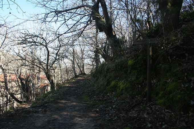 Sendero llegando a Santa Cristina