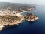 Cap de Tossa, platja del Codolar y ensenada de Tossa de Mar