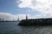 Bocana desde el interior del puerto