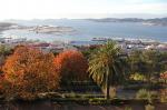 Vigo. La ria desde el parque del Castro