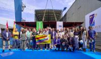 Comienza la aventura: puesta de quilla del nuevo barco de Greenpeace en los astilleros Freire de Vigo